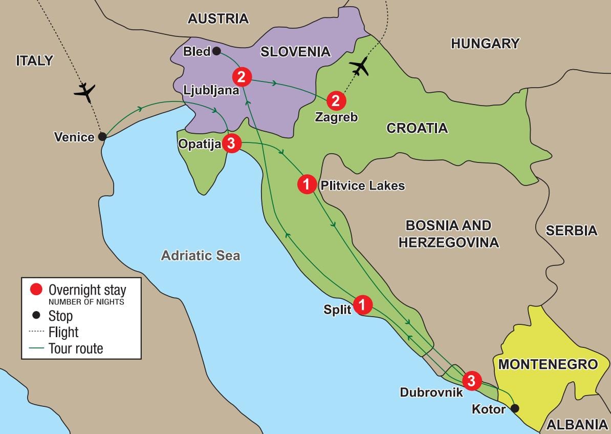 kartes horvātija, opatija