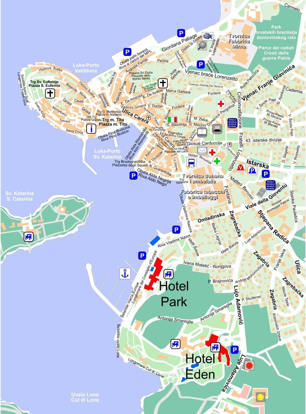 karte horvātija, rovinj
