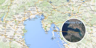 Cres kartes horvātija