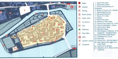 Horvātija, trogir karte