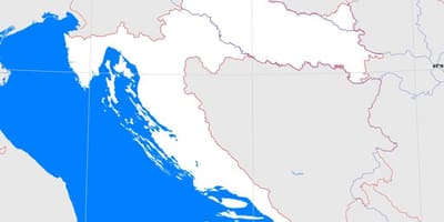 Horvātija kontūru kartē