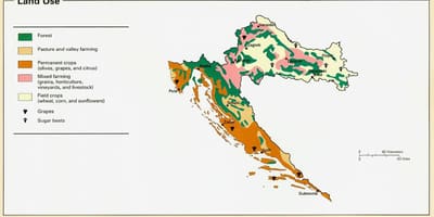 Karte horvātija klimata
