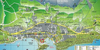 Karte horvātija, makarska