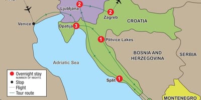 Kartes horvātija, opatija